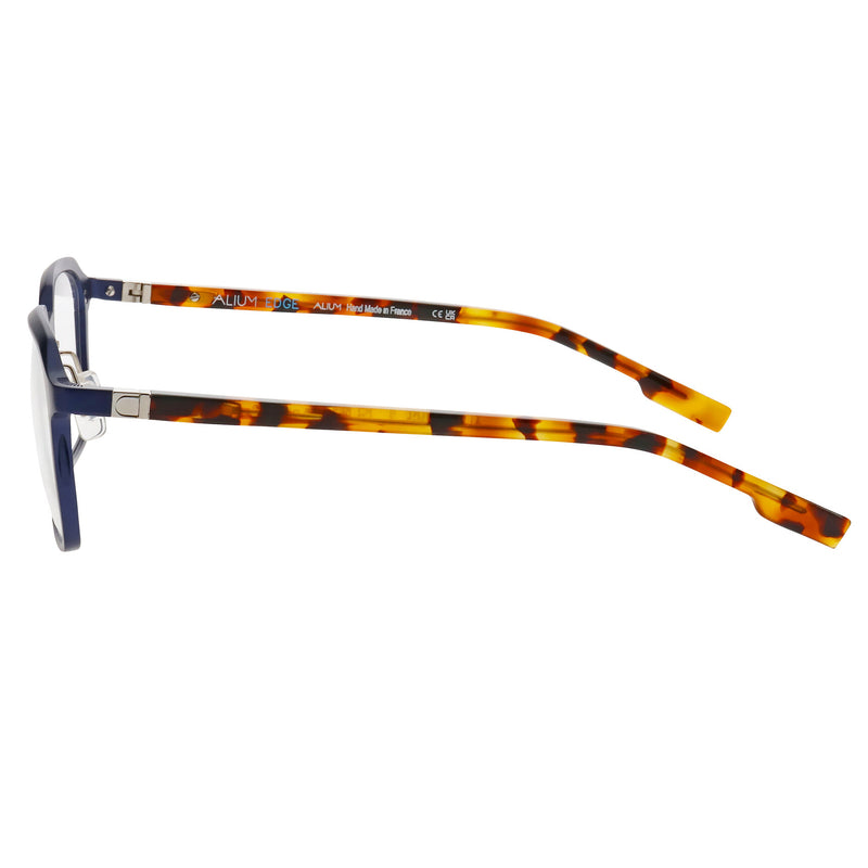 Face A Face - Alium Edge 2 - 957 - Navy / Brown - Aluminum - Rectangle - Eyeglasses - Metal - Spring Hinges