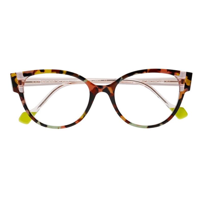 Face A Face - Eileen 2 - 1324 - Multi-Color Tort / Champagne - Cat-eye - Rounded Cat-eye - eyeglasses