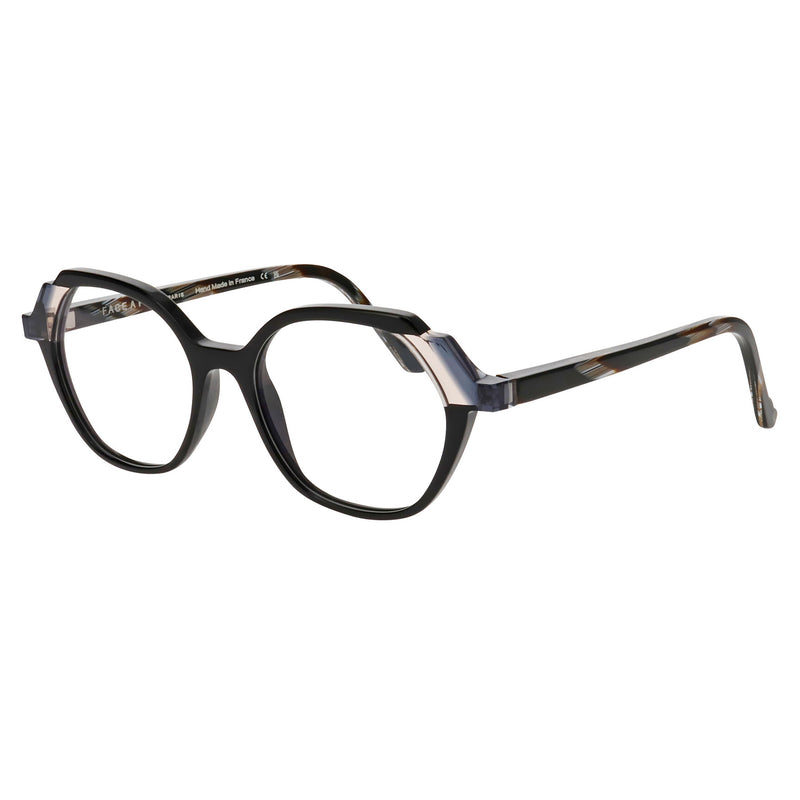 Face A Face - Moves 1 - 100 - Black / Horn - Round - Plastic - Eyeglasses