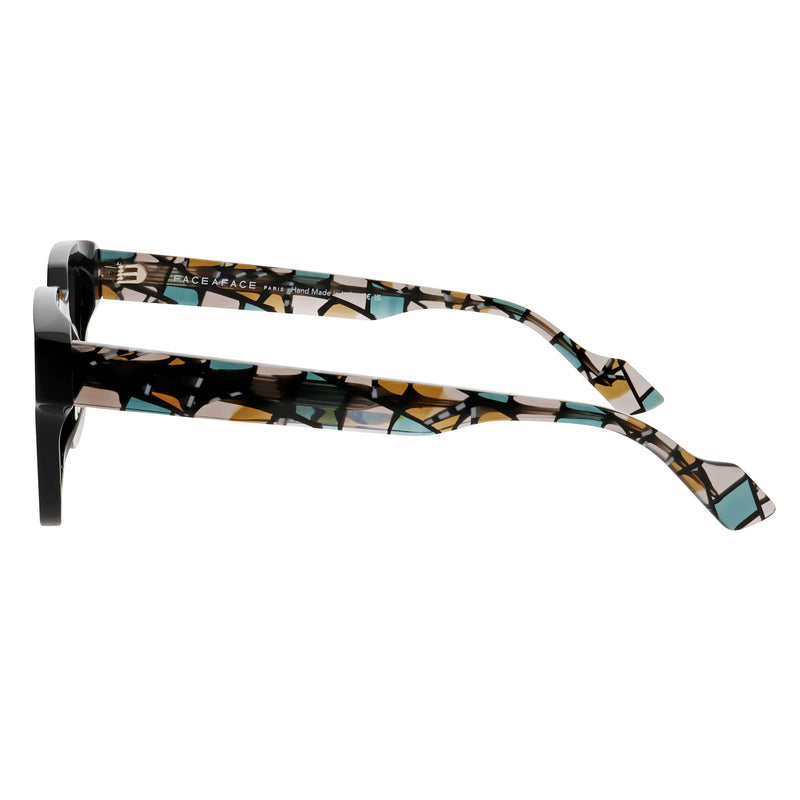 Face A Face - Shadow 2 - 2882 - Black / Crystal / Grey-Tinted Lenses - Rectangle - Sunglasses - Plastic