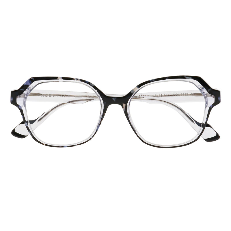 Face A Face - Wisper 2 - 7112 - Blue-Black Tort / Crystal - Rectangle - Plastic - Eyeglasses