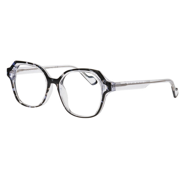 Face A Face - Wisper 2 - 7112 - Blue-Black Tort / Crystal - Rectangle - Plastic - Eyeglasses
