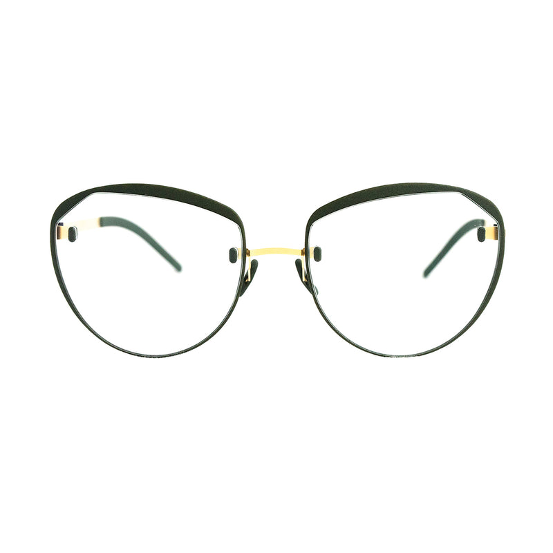 Gotti - DC06 - Gold / Silver / Moss - Cateye - Rimless Eyeglasses - Titanium