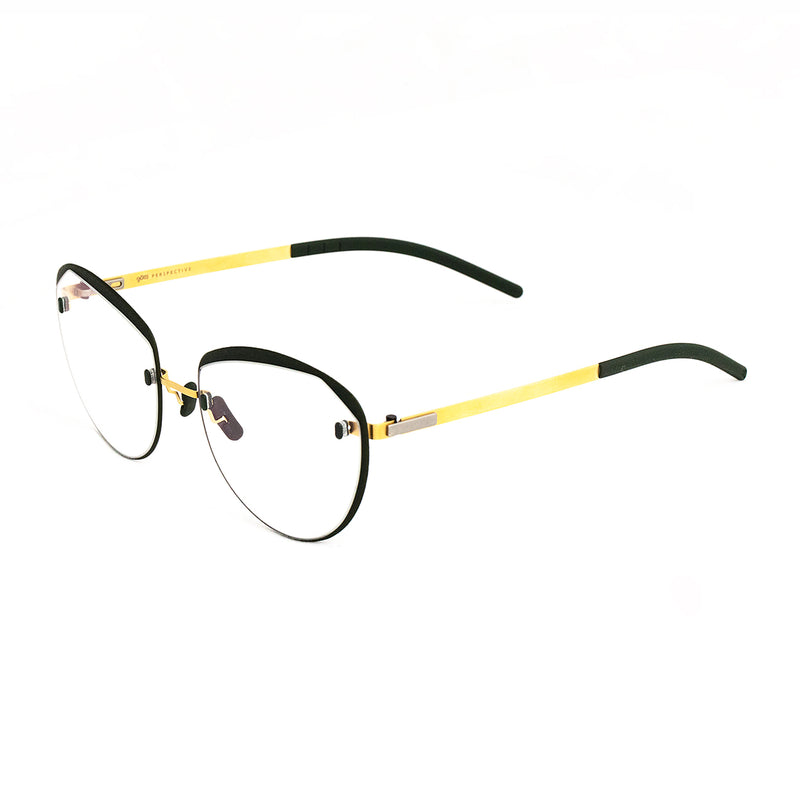 Gotti - DC06 - Gold / Silver / Moss - Cateye - Rimless Eyeglasses - Titanium