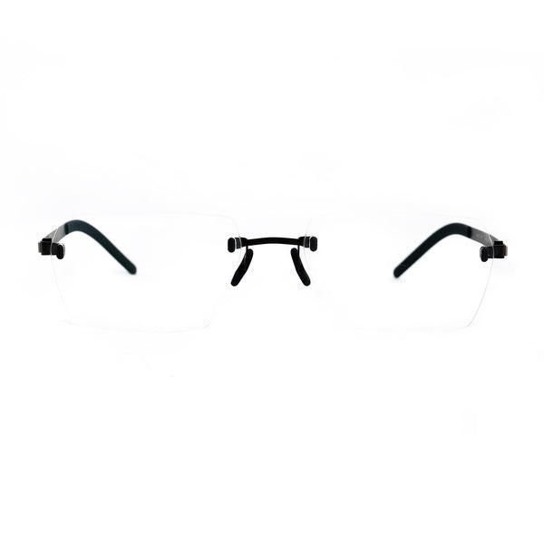 Gotti - Perspective - DC09 - Black / Silver / Slate - Rectangle - Rimless Eyeglasses - Titanium