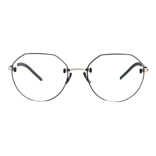 Gotti - Perspective - PR03 - Silver / Silver / Mocca - Round - Rimless Eyeglasses - Titanium