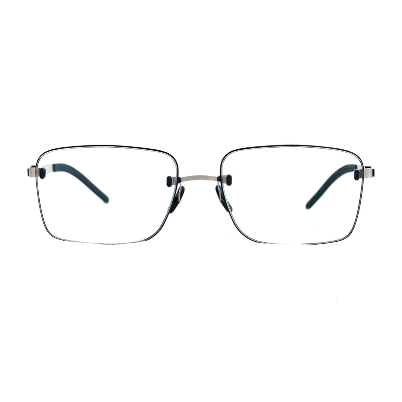 Gotti - Perspective - SM02 - Silver / Black / Navy - Rectangle - Rimless Eyeglasses - Titanium