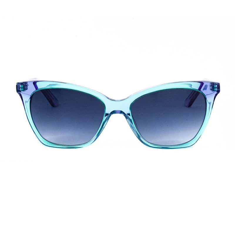 Hicks Brunson Generations - Valencia - Blue Iridium - Gradient-Blue Tinted Lenses - Backside AR - Sunglasses - Cateye Sunglasses