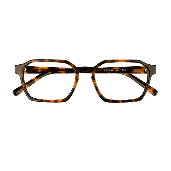 Hicks Brunson Generations - Campos - 1465 - Olive Tort - Hexagonal - Eyeglasses - Rectangle - Plastic