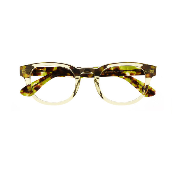 Hicks Brunson Generations - Chandler - 472 - Yellow Crystal - Rectangle - Thick - Plastic - Eyeglasses - Eyewear