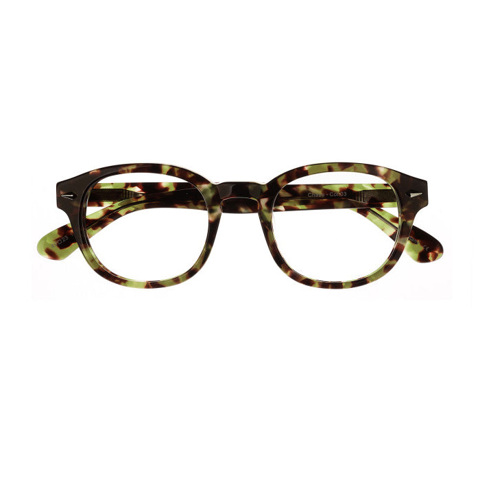 Hicks Brunson Generations - Chase - 03 - Olive Tortoise - Rounded Rectangle - Bold - Plastic - Eyeglasses - Eyewear