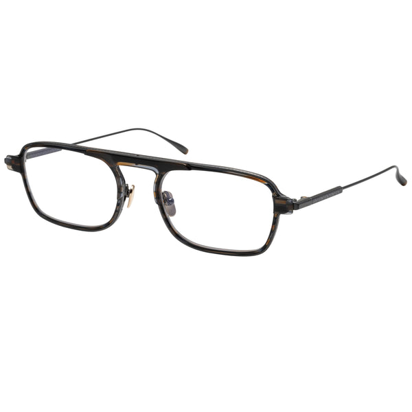 Kenzo Takada - Inazuma - 13 - Brown / Matte Black - Titanium - Rectangle - Wide - Eyeglasses