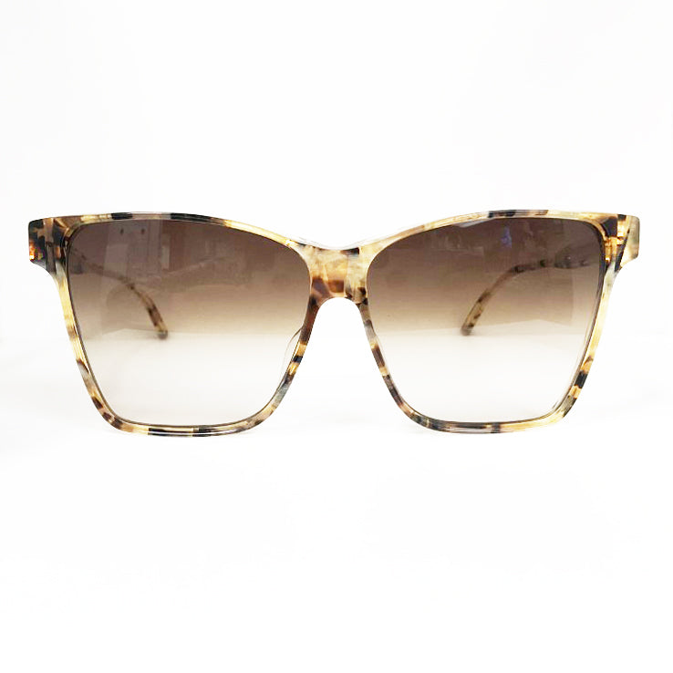 Masunaga - Kenzo Takada - Lotus - 23 - Pale Tort / Gold / Brown-Gradient Tinted Lenses - Rectangle - Sunglasses