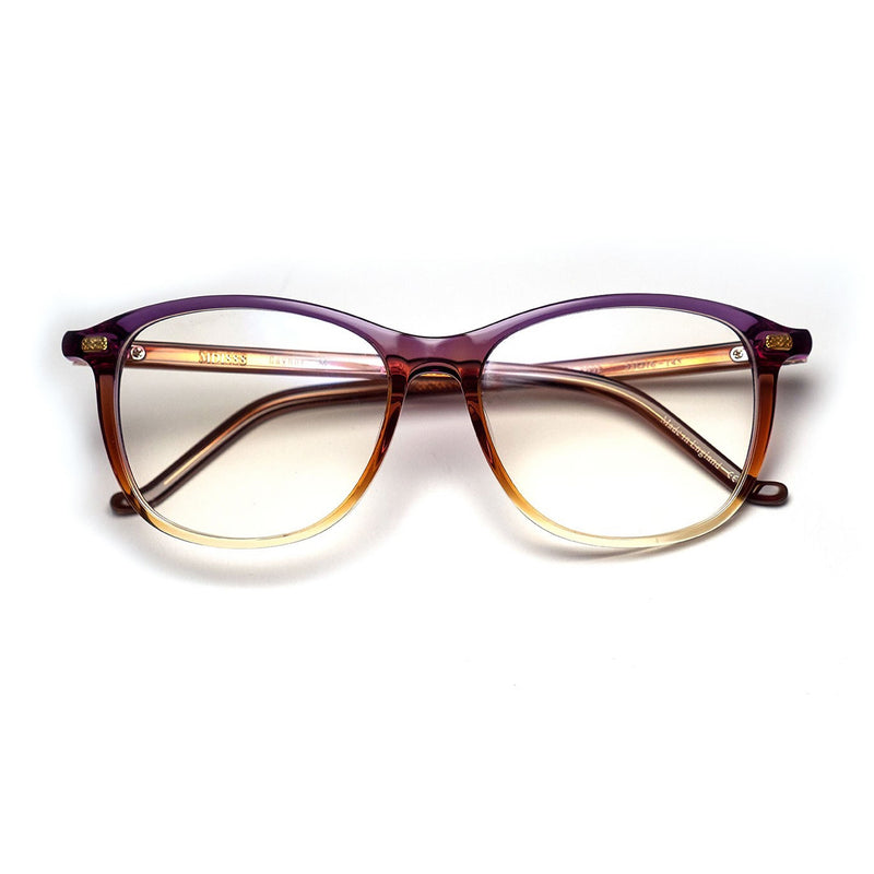 MD1888 - Gaynor M - 8002 - Purple-Coffee Fade - Rectangle - Plastic - Eyeglasses