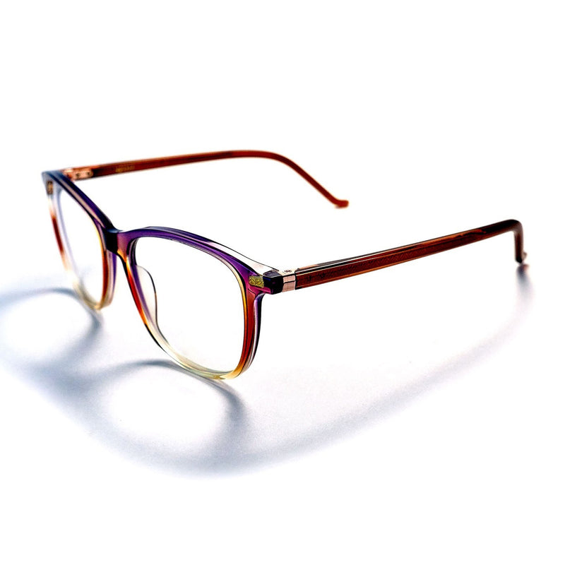 MD1888 - Gaynor M - 8002 - Purple-Coffee Fade - Rectangle - Plastic - Eyeglasses