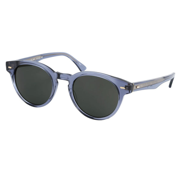 Masunaga - 076 - S24 - Grey - Mineral Glass Polarized Lenses - Round Sunglasses