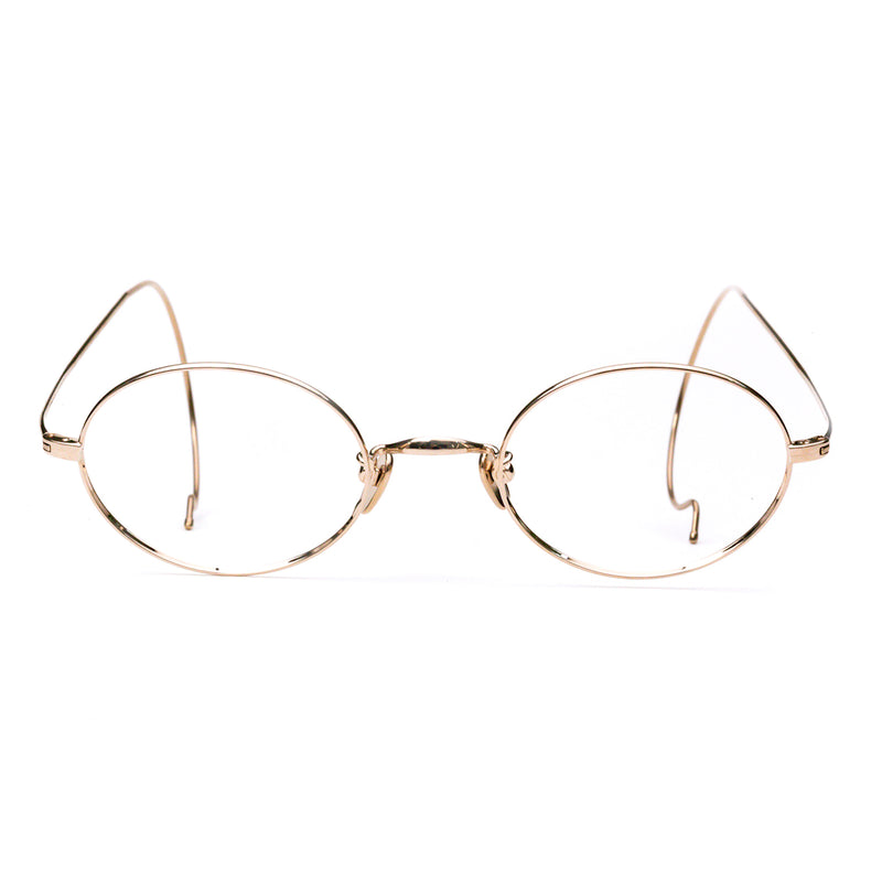 Masunaga - GMS-196TN - 11 - Gold - Round - Titanium - Cable Temple - Eyeglasses - Hicks Brunson Eyewear