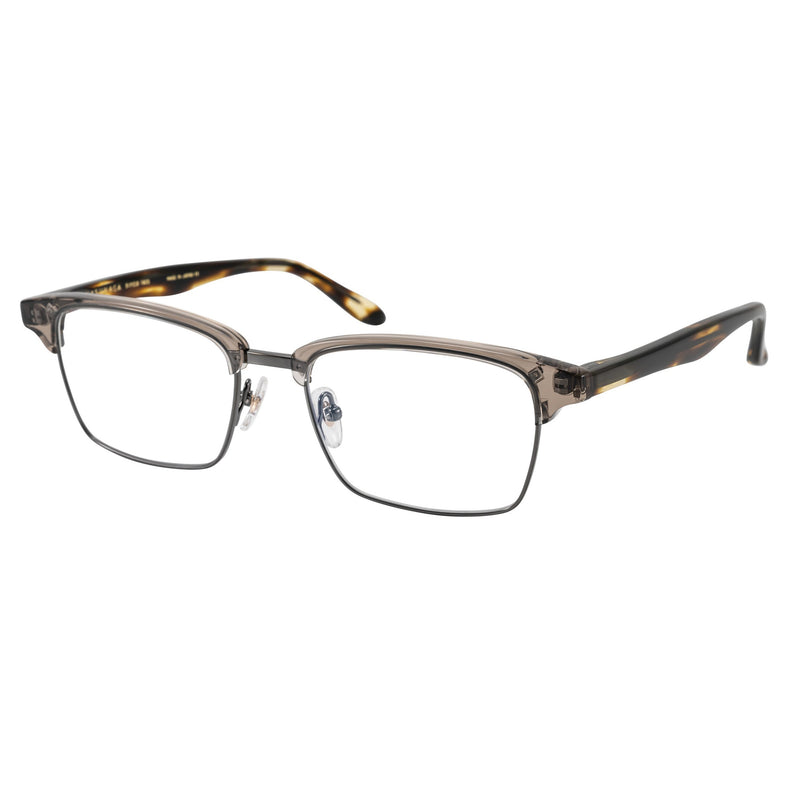 Masunaga - GMS-35 - #34 - Grey Crystal / Brown - Rectangle - Brow-line - Eyeglasses