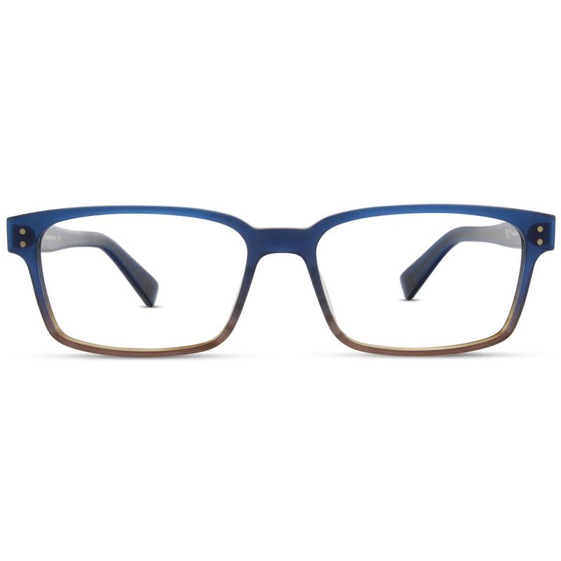 Zero G - Monte Rio - Blue Green Brown - Rectangle - Eyeglasses - Hicks Brunson Eyewear