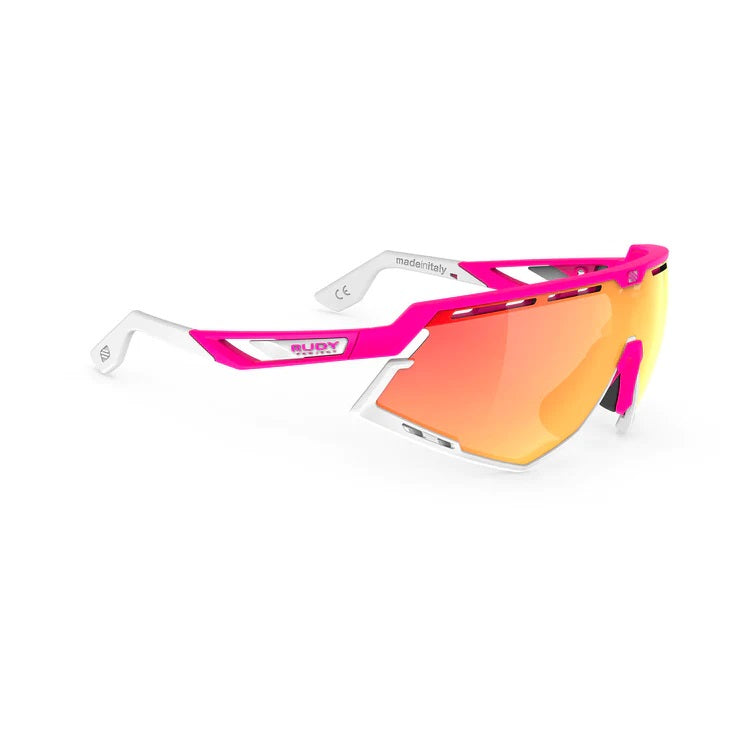 Rudy Project - Defender - Pink Fluo M. - Multilaser Orange - Shield Sunglasses
