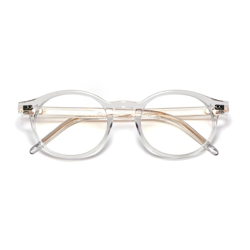 Tom Davies - TD639 - 1814 - Crystal / Gold - Round - Eyeglasses
