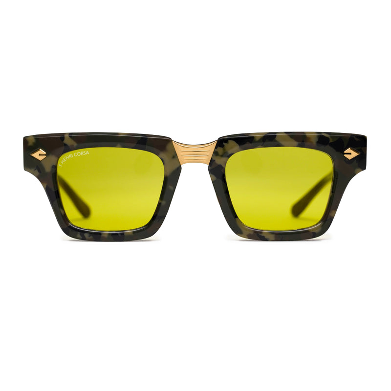 T Henri - Corsa - Camolux / Green Tinted Lenses - Rectangle - Sunglasses - Plastic - Limited Edition