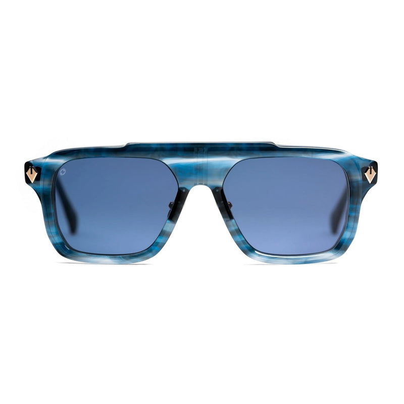 T Henri - Evo - Azurite - Cold Water Blue - Tinted Lenses - Rectangle - Sunglasses - Nose Pads - Plastic