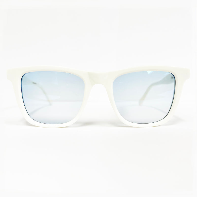 T Henri - Phantom - Ivory - Turquoise Gradient Tinted Lenses - Plastic - Sunglasses - Rectangle