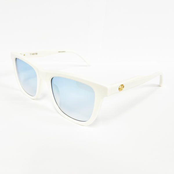 T Henri - Phantom - Ivory - Turquoise Gradient Tinted Lenses - Plastic - Sunglasses - Rectangle