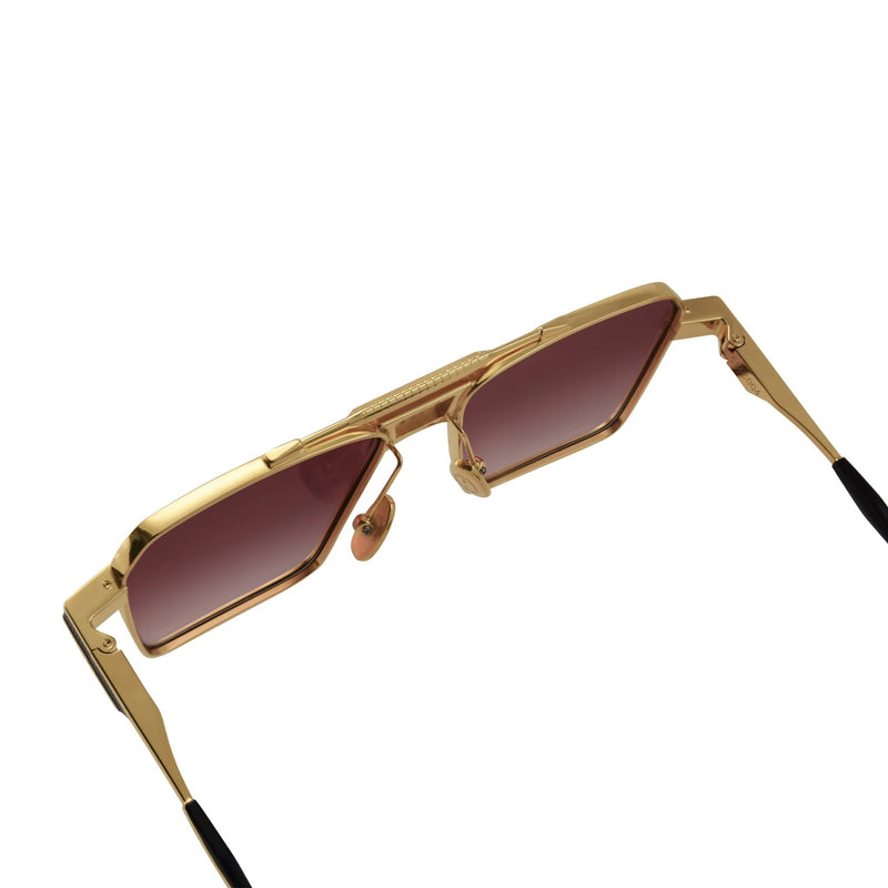 T Henri - Scud - Casino Royale - 18K Gold - Rose Gradient Tinted Lenses - Sunglasses - Navigator - Titanium - Metal