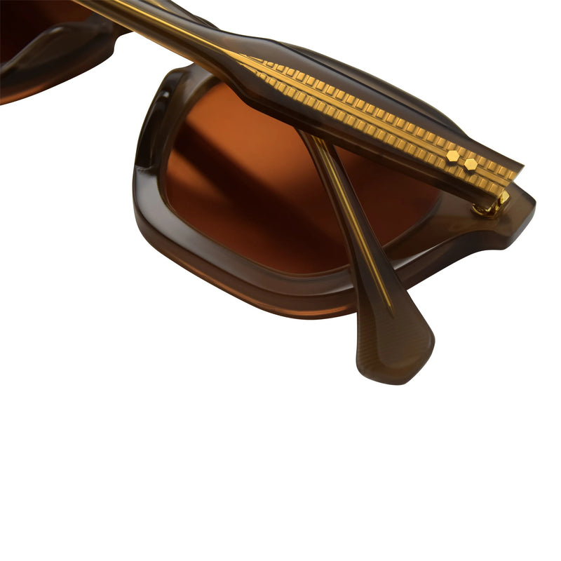 T Henri - Veneno - Boudoir - Brown to Peach Tinted Lenses - Rectangle - Sunglasses - Gradient Tint - Plastic