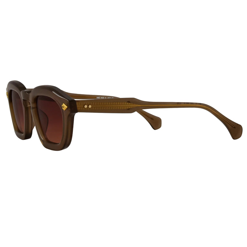T Henri - Veneno - Boudoir - Brown to Peach Tinted Lenses - Rectangle - Sunglasses - Gradient Tint - Plastic
