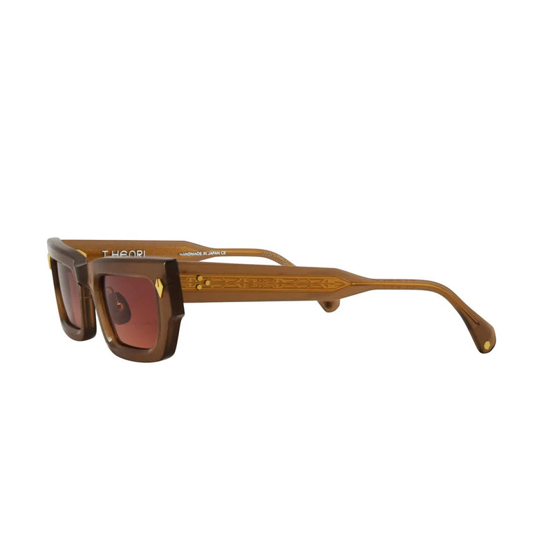 T Henri - Wraith - Boudoir / Brown to Peach Gradient Tinted Lenses - Rectangle - Sunglasses - Luxury Eyewear