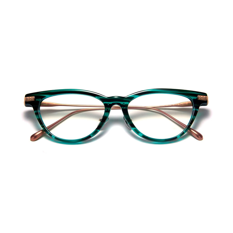 Tom Davies - TD649 - 1871 - Emerald / Polished Rose Gold - Cateye - Titanium - Eyeglasses
