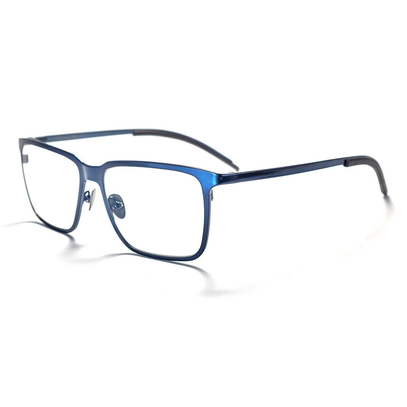Tom Davies - TD692 - 1991 - Blue - Titanium - Rectangle - Eyeglasses