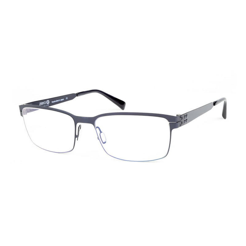 Zero G - Rye - Brushed Blue Steel - Rectangle - Titanium - Eyeglasses